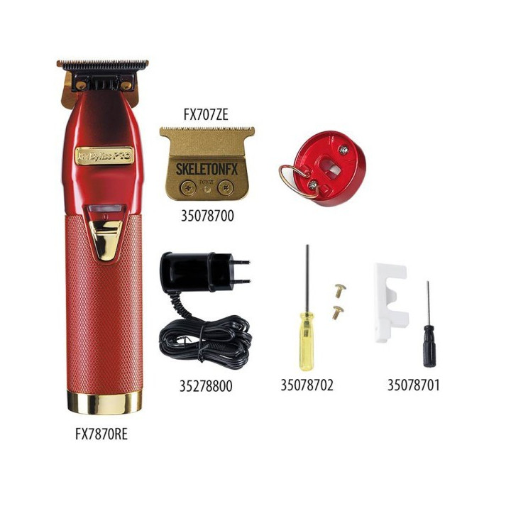 BABYLISS TONDEUSE SANS FIL SKELETON RED ((FX7870RE)) (1A)