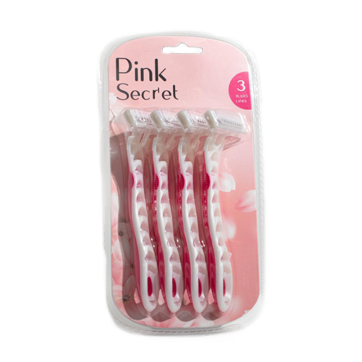 RASOIR POUR FEMME PINK SECRET 4PCS (PS1-1)