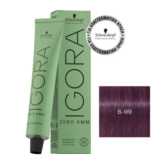 TEINTINTURE IGORA SANS AMMONIAQUE 6-99 Blond foncé violet extra