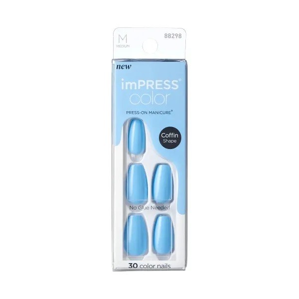 FAUX ONGLES IMPRESS SERENE BLUE (IMC513C)