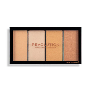 REVOLUTION HIGHLIGHTER PALETTE RELOADED LUSTRE LIGHTS WARM