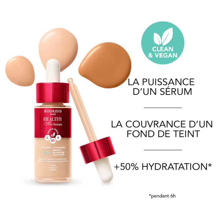 BOURJOIS FOND DE TEINT SERUM HEALTHY MIX CLEAN| Yousarssif Tunisie