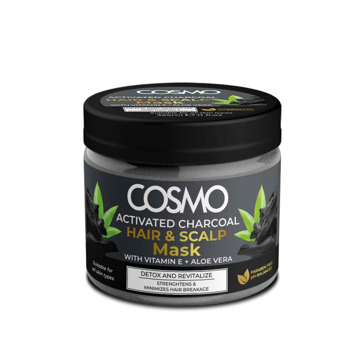 MASQUE CHEVEUX ACTIVATED CHARCOAL COSMO