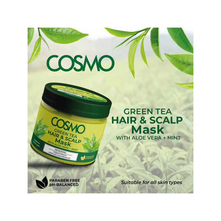 MASQUE CHEVEUX GREEN TEA COSMO 325G