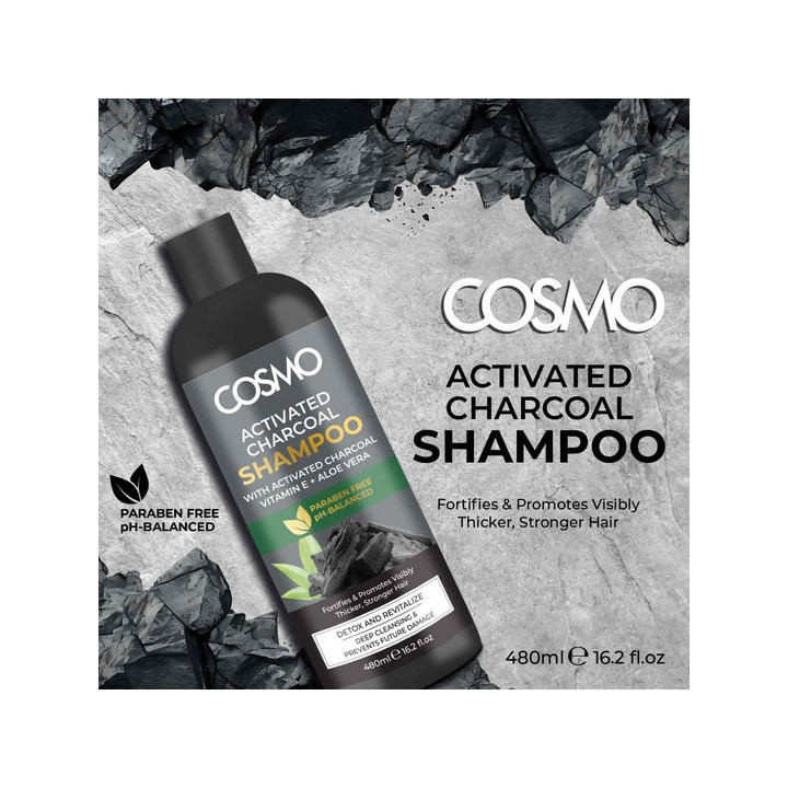 Shampooing Charbon Actif Cosmo