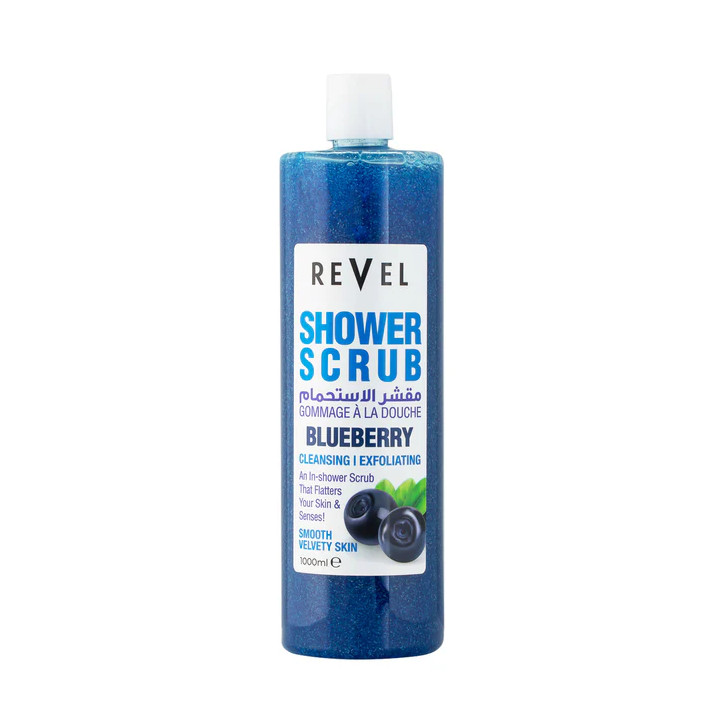 REVEL SHOWER SCRUB BLUEBERRY 1L