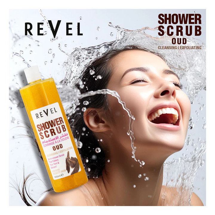 REVEL SHOWER SCRUB OUD 1L