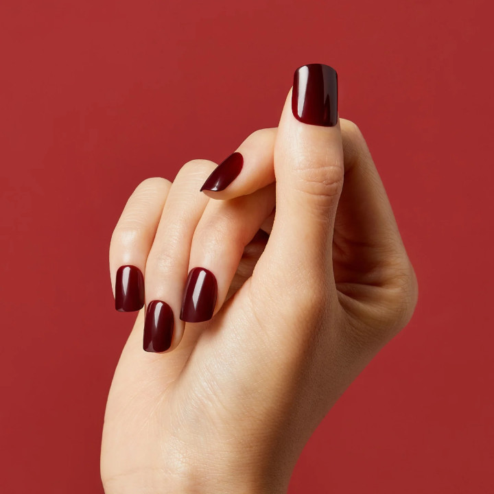 BURGUNDY CHERRY UP FAUX ONGLES IMPRESS KISS |Yousarssif Tunisie