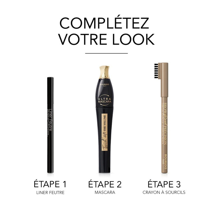 BOURJOIS EYELINER  FEUTRE ULTRA BLACK 24H - Acheter en ligne | Yousarssif Tunisie