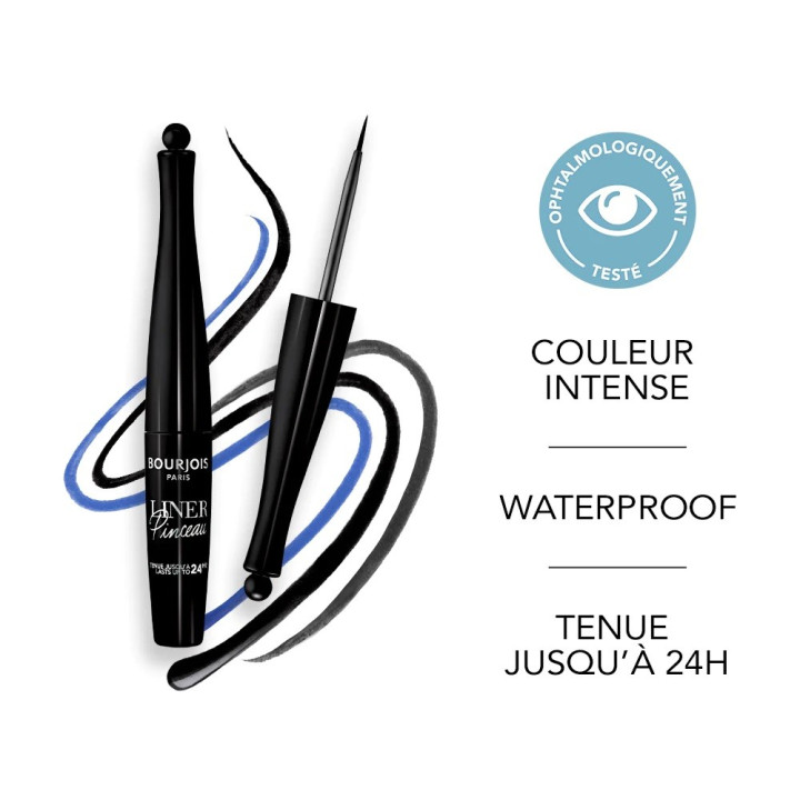 BOURJOIS EYELINER PINCEAU BLACK 24H- Acheter en ligne | Yousarssif TN