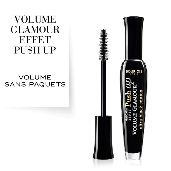 BOURJOIS MASCARA VOLUME GLAMOUR PUSH UP ULTRA BLACK- Acheter en ligne