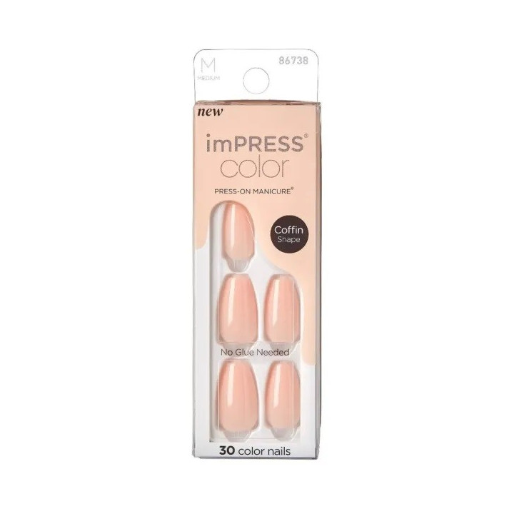 FAUX ONGLES IMPRESS COLOR BUBBLE KISS OVAL (IMC505)