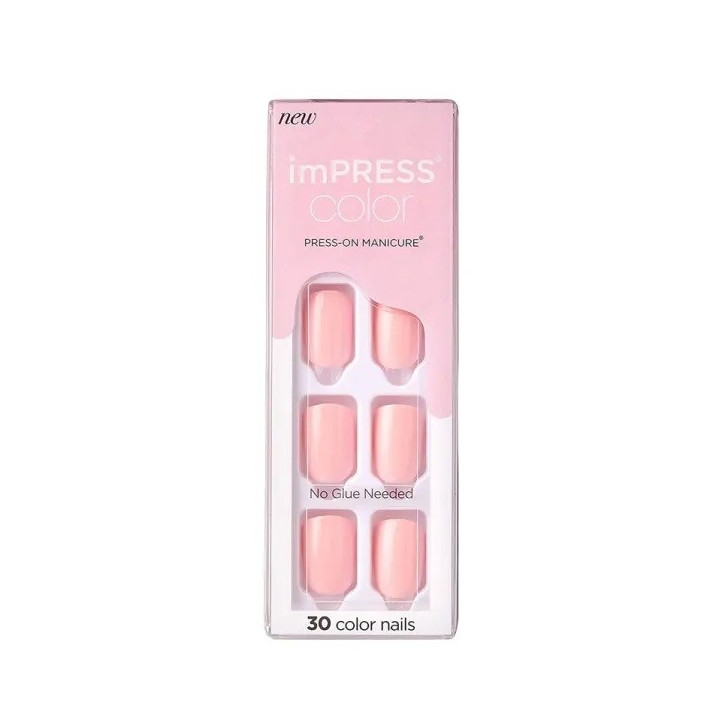 FAUX ONGLES IMPRESS COLOR MAINS PICK ME PINK (KIMC002C)