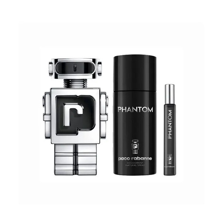 COFFRET HOMME PHANTOM (EDT100ML +DEO 150ML + EDP10ML)