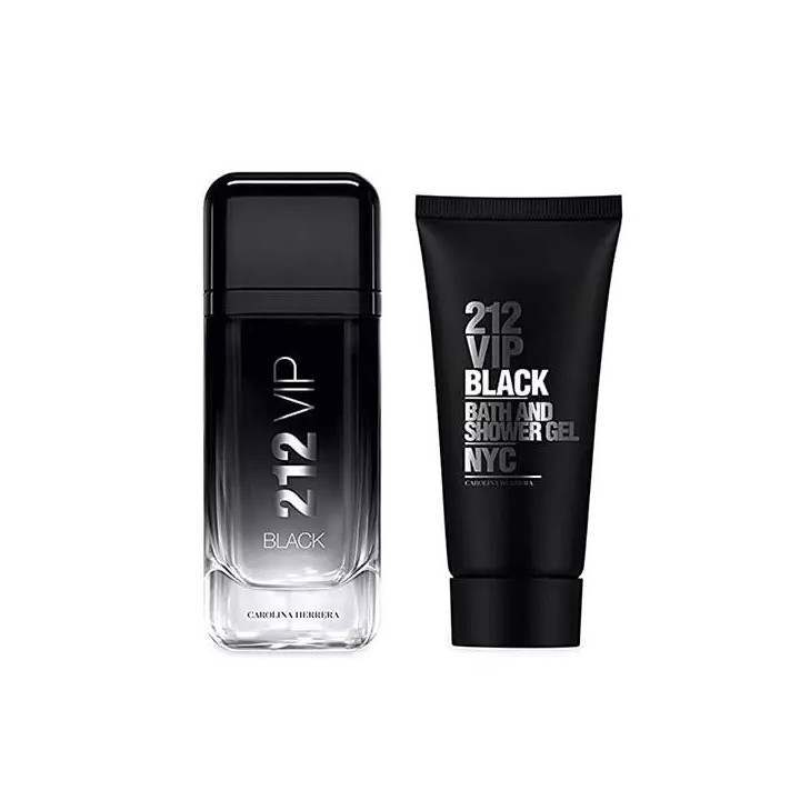 CAROLINA HERRERA 212 VIP BLACK COFFRET (EDP100ML +GD100ML)