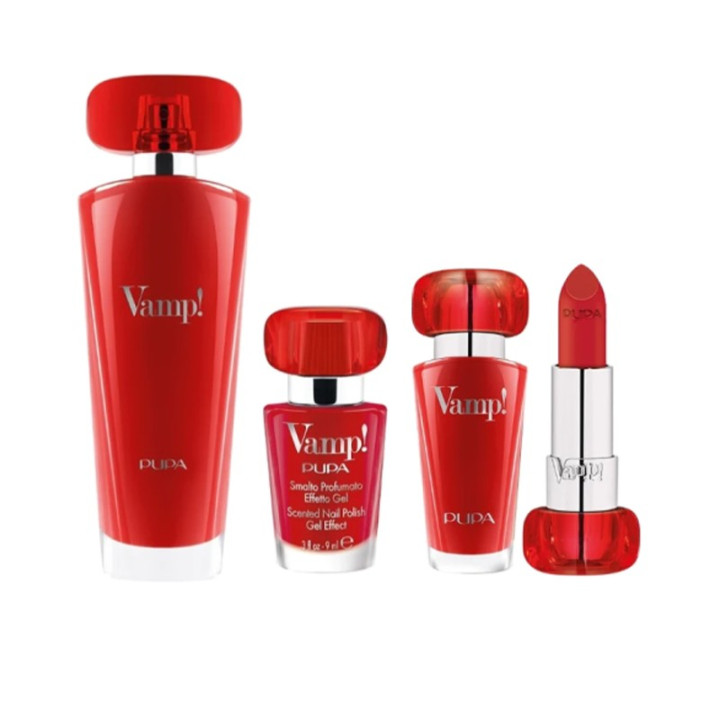 PUPA COFFRET FEMME (EAU DE PARFUM RED 50ML+VERNIS+ROUGE A LÈVRES)