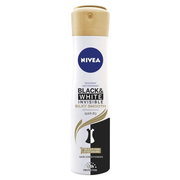 DEODORANT BLACK AND WHITE INVISIBLE SILKY SMOOTH 200ML
